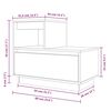 vidaXL Nachttische 2 Stk. 60x34x51 cm Massivholz Kiefer
