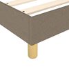 vidaXL Boxspringbettgestell Taupe 100x200 cm Stoff