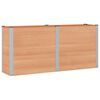 vidaXL Hochbeet Braun 200 x 50 x 91 cm WPC und Aluminium