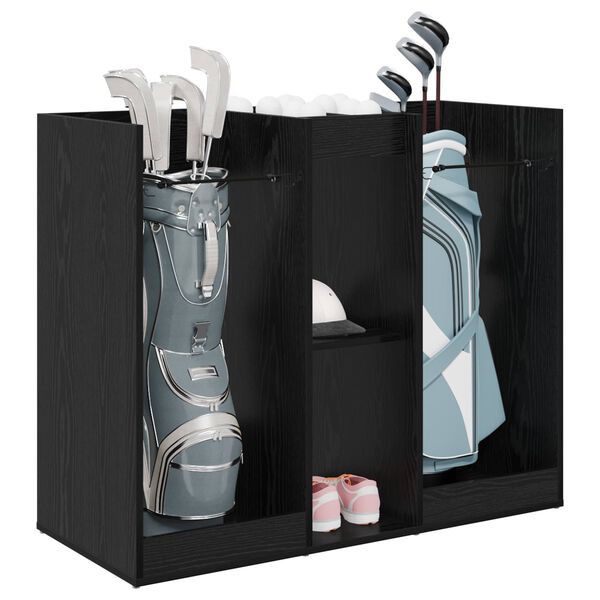 vidaXL Golf Schrank Uni Schwarz Eichen-Optik 102 x 45 x 85,5 cm