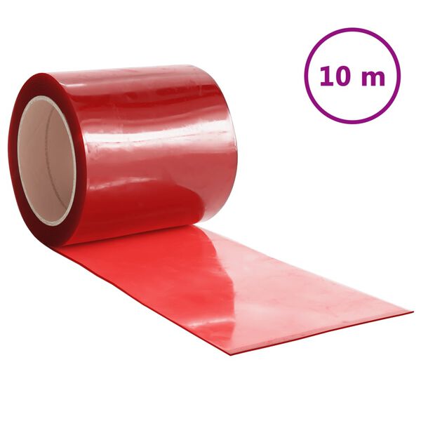 vidaXL T&uuml;rvorhang Rot 200x1,6 mm 10 m PVC