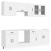 vidaXL 8-tlg. K&uuml;chenschrank-Set Kalmar Wei&szlig; Holzwerkstoff