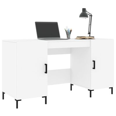 vidaXL Schreibtisch Weiß 140x50x75 cm Holzwerkstoff