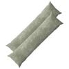vidaXL Kissenbezug 2 Stk. HEERLEN Gr&uuml;n 40 x 145 cm Chenille-Stoff