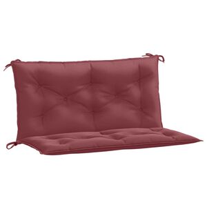 vidaXL Gartenbank-Auflagen 2 Stk. Melange Weinrot 100x50x7 cm Stoff