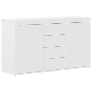 vidaXL Sideboard mit Schubladen Wei&szlig; 120 x 36 x 69 cm Holzwerkstoff