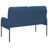 vidaXL Sofas mit Kissen 110cm Blau Sperrholz
