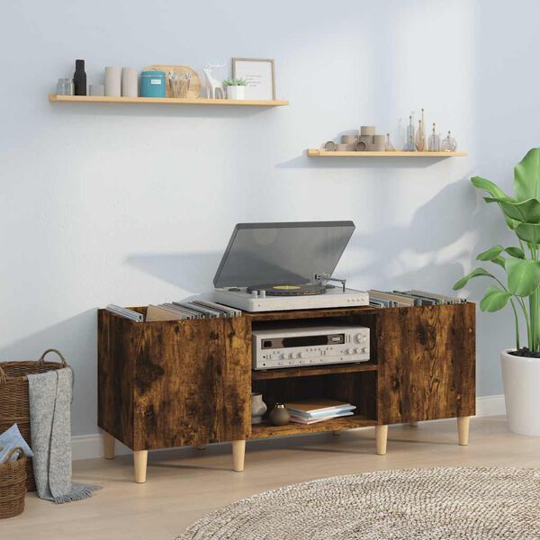 vidaXL Plattenschrank R&auml;uchereiche 121x38x48 cm Holzwerkstoff