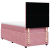 vidaXL Boxspringbett mit Matratze Rosa 90x200 cm Samt