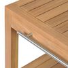 vidaXL Waschtisch Massivholz Teak mit Waschbecken Marmor Creme