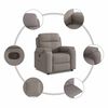 vidaXL Relaxsessel Taupe Stoff