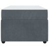 vidaXL Bettrahmen mit Matratze Dunkelgrau 100 x 200 cm Stoff
