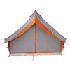 vidaXL Familien-Tipi-Zelt mit Dach Grau und Orange 400 x 346 x 250 cm