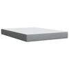 vidaXL Boxspringbett mit Matratze Hellgrau 140x190 cm Stoff