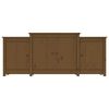 vidaXL Sideboard Honigbraun 164x37x68 cm Massivholz Kiefer