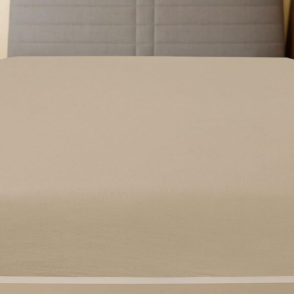 vidaXL Spannbettlaken 2 Stk. Jersey Taupe 100x200 cm Baumwolle