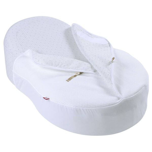 RED CASTLE Babydecke Cocoonacover 2.5 Tog Wei&szlig; mit Blattmuster