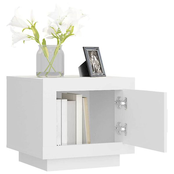 vidaXL Couchtisch Wei&szlig; 51x50x45 cm Holzwerkstoff