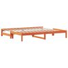 vidaXL Tagesbett Ausziehbar Wachsbraun 80x200 cm Massivholz Kiefer