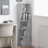 vidaXL Eckschrank Beton Grau 32x32x140cm Holzwerkstoff