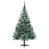 vidaXL Künstlicher Weihnachtsbaum Grün 150 cm PVC und Stahl