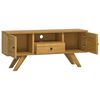 vidaXL TV-Schrank 110x30x50 cm Massivholz Teak