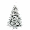 vidaXL K&uuml;nstlicher Weihnachtsbaum mit 300 LEDs Wei&szlig; 180 cm PE und PVC