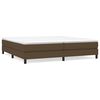 vidaXL Boxspringbettgestell Dunkelbraun 200x200 cm Stoff