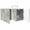 vidaXL TV-Wandschrank Wandmontiert Beton 30 x 31 x 40 cm Holzwerkstoff