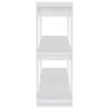 vidaXL Bücherregal/Raumteiler Weiß 100×30×87 cm