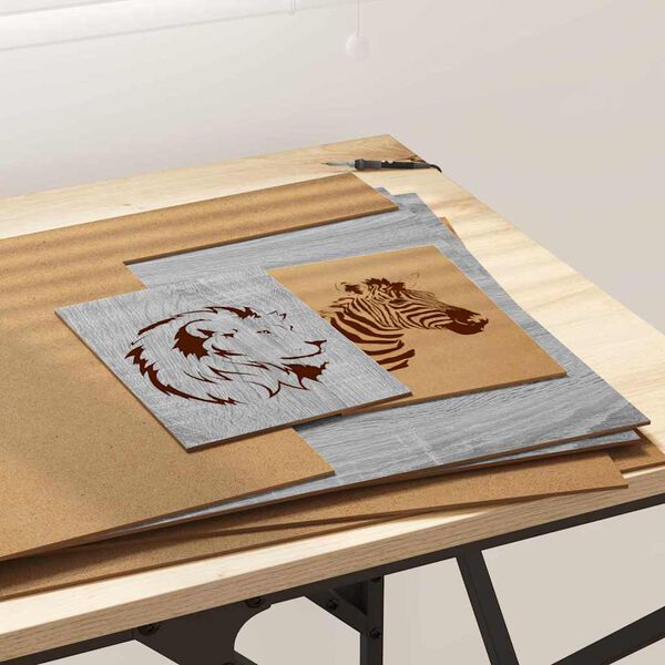 vidaXL Dekoplatten 50 pcs Graues Sonoma 40 x 60 x 0.27 cm