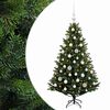 vidaXL K&uuml;nstlicher Weihnachtsbaum mit Kugel 120 cm 150 LEDs