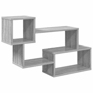 vidaXL Schwebendes Regal Wandhalterung Grau Sonoma 87 x 20 x 55 cm