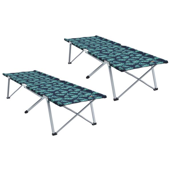 vidaXL Klapp Schlafbett fürs Camping 2 pcs Wald 194 x 62.5 x 42.5 cm