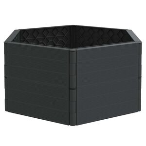 vidaXL Garten-Pflanzk&uuml;bel Anthrazit PP