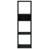 vidaXL B&uuml;cherregal Schwarz 34x31x112 cm Holzwerkstoff