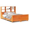 vidaXL Massivholzbett ohne Matratze Wachsbraun 160x200 cm Massivholz