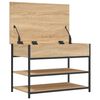 vidaXL Schuhbank Sonoma-Eiche 70x42,5x50 cm Holzwerkstoff