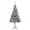 vidaXL K&uuml;nstlicher Weihnachtsbaum Gr&uuml;n 180 cm PVC und Stahl