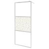 vidaXL Duschscreens Silber 90 x 195 cm Glas und Aluminium