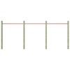 vidaXL Turnstangen 3 Stk. 125 cm Stahl Rot