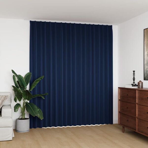 vidaXL Verdunkelungsvorhang mit Haken Blau 290 x 245 cm