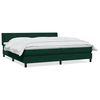vidaXL Boxspringbett mit Matratze Dunkelgr&uuml;n 180x220 cm Samt