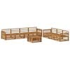 vidaXL Outdoor-Sofagarnitur 8 stk. Natur Massivholz Akazie