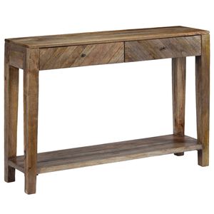 vidaXL Konsolentisch Mangoholz Massiv 118 x 30 x 80 cm