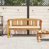 vidaXL Rosenbank Natur 157 x 46 x 82,5 cm Massivholz Akazie