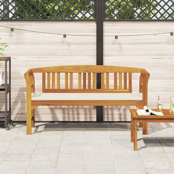 vidaXL Rosenbank Natur 157 x 46 x 82,5 cm Massivholz Akazie