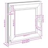 Kellerfenster RISOR Wei&szlig; 50 x 50 cm PVC und Glas