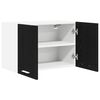 vidaXL H&auml;ngeschrank 2 pcs Schwarze Eiche und Wei&szlig; 60 x 31 x 40 cm