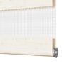 vidaXL Doppelrollo Marmorbeige 80x100 cm Stoffbreite 75,9 cm Polyester